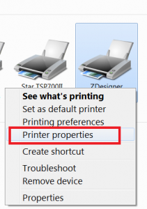 1 z rc menu printer properties